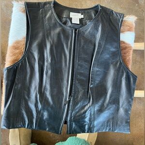 100% lambskin vest like new condition